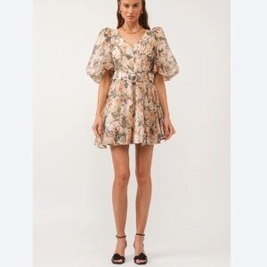 Floral Puff Sleeve Dress